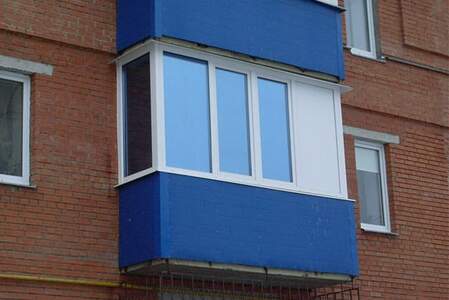 Остекление солнцезащитным стеклопакетом балкона
