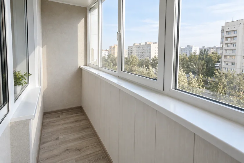 Отделка парапета ПВХ-панелями